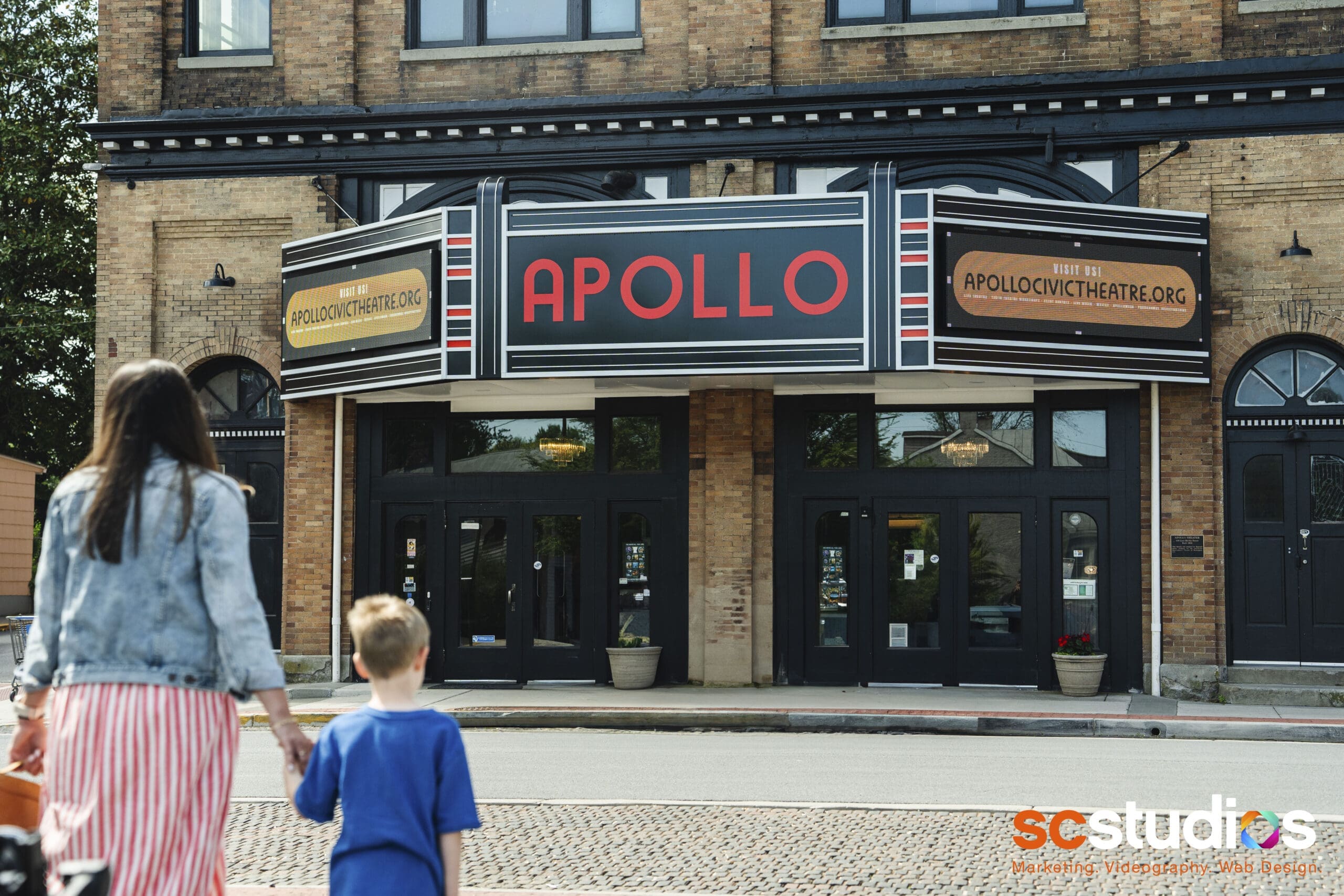 On location at the Apollo Civic Theatre — photographed by SC Studios