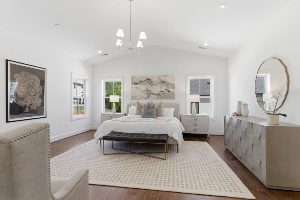 Real estate photography in Shepherdstown, WV — primary bedroom by SC Studios